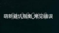 萌新避坑指南_常见错误与解决方法